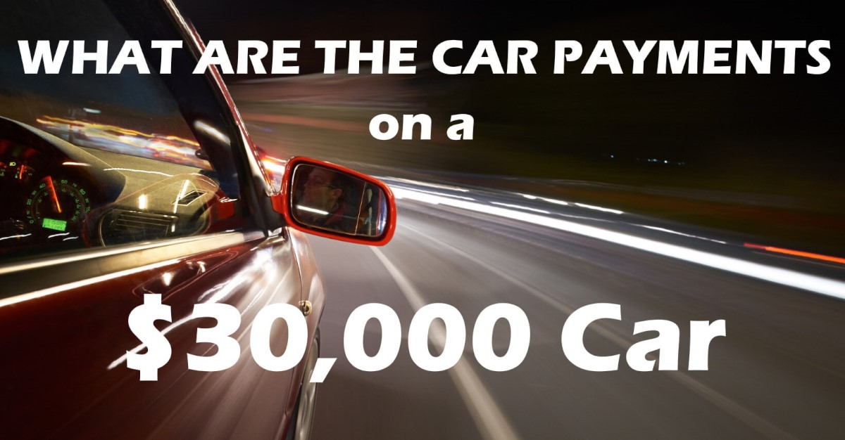 What is the monthly payment on a $30000 car loan?